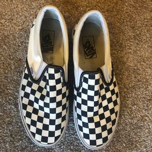 Vans checkered slip on